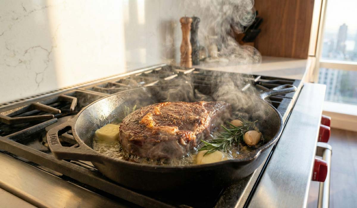 airbnb essentials - cast iron skillet