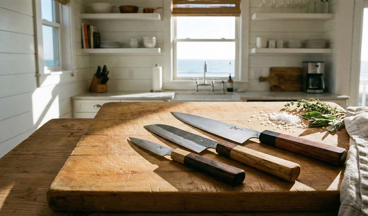 airbnb essentials - sharp knives