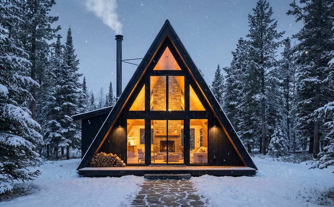 airbnb hosting tips - cabin in the woods